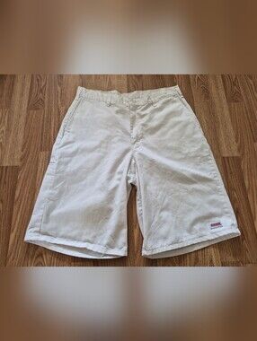 Dickies Men's Cotton Blend White Shorts
